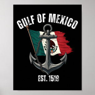 Poster Trump Golfo Do México Para Sempre Anti-Trump Gu Li