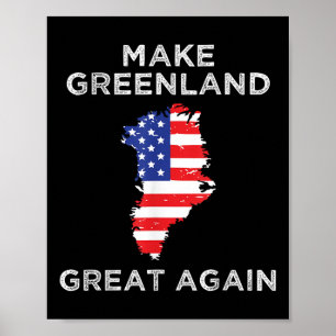 Poster Trump Groelândia Torna o Excelente da Groelândia N