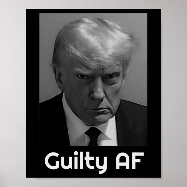Poster Trump Guilty Af  (Frente)
