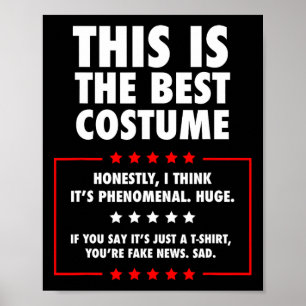 Poster Trump Halloween Costume