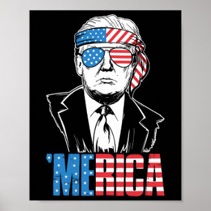 Poster Trump Happy 4 De Julho Trump American Flag Gifs