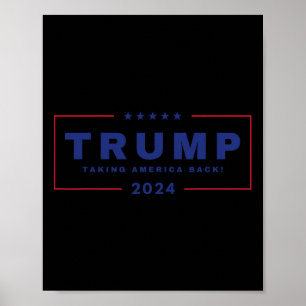 Poster Trump Levando A América De Volta Em 4 De Julho De