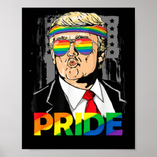 Poster Trump Lgbt Orgulho gay Mês Lésbica Transgend Biual
