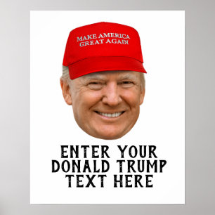 POSTER TRUMP MAGA DE DONALD PERSONALIZADO