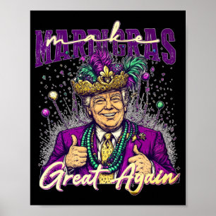 Poster Trump Mardi Gras