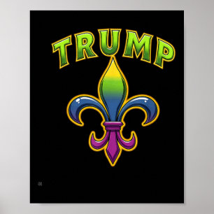 Poster Trump Mardis Gras