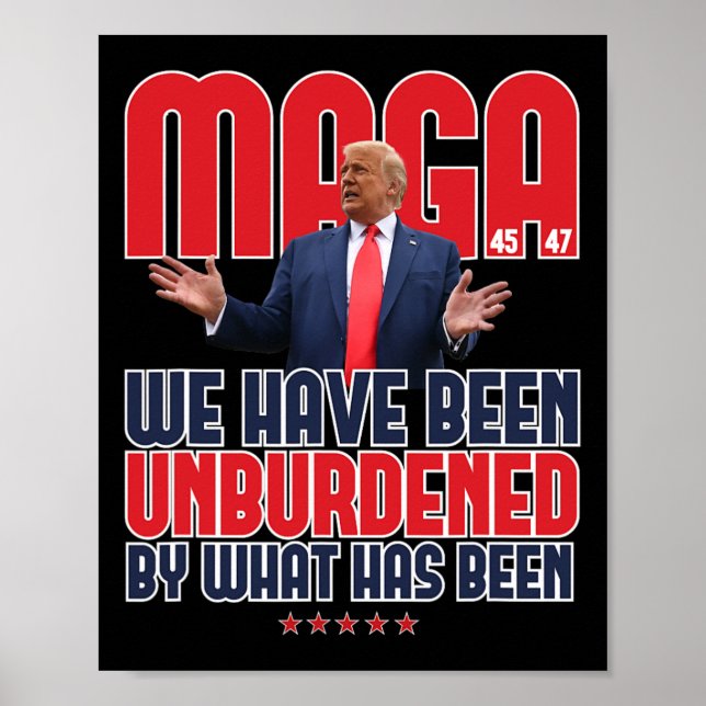 Poster Trump Mega 2024 47º presidente sem ônus Meme Des (Frente)