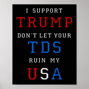 Poster Trump Não Arruíne Meu EUA Com Seu Tds Engraçado Pr
