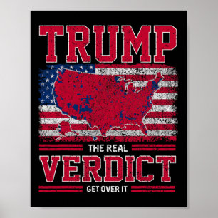 Poster Trump O Verdicto Verdadeiro Supere A Inauguração D