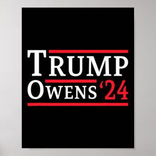 Poster Trump Owens 2024 Eleições Republicanas Presidente