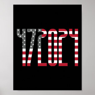Poster Trump Para Presidente 2024 Republicano Inocente Dí