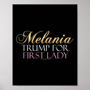 Poster Trump Para Primeira-Dama Pro-Donald Trump