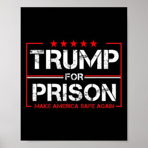 Poster Trump Para Prisão 2025 Trump Engraçado _1