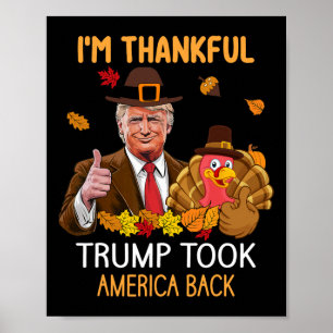 Poster Trump Pegou a América Byck Ação de Graças na Turqu