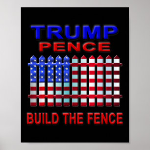 Poster Trump Pence Constroem a Cerca