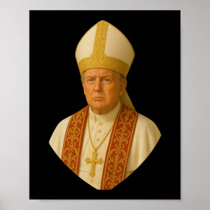 Poster Trump Pope Graphic - Engraçado Design político
