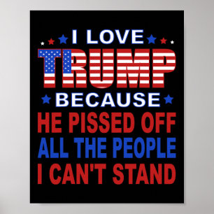 Poster Trump porque ele irrita as Pessoas que eu não poss