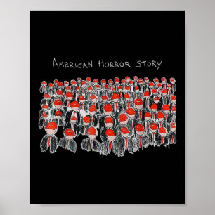 Poster Trump Presidente Usa Flag Halloween Story