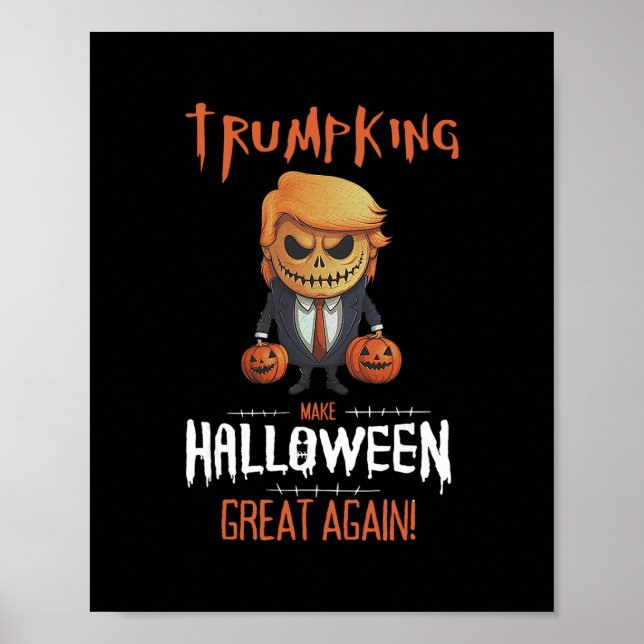 Poster Trump Pumpkin Make Halloween Great Again  (Frente)