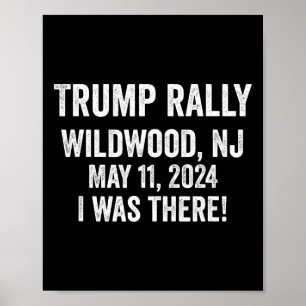 Poster Trump Rally Wildwood Nj 11 de maio