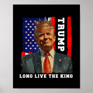 Poster Trump Rei Presidente Viva o Rei Trump 