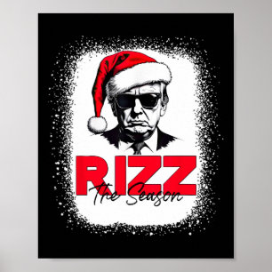 Poster Trump Rizz A Época Natal Engraçado Donald Trump