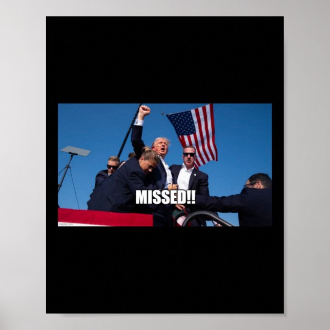 Poster Trump Shot 2024 (Frente)