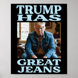 Poster Trump Tem Ótimas Calças Piada Engraçada Meme Humor