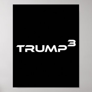 Poster Trump Times 3 Eleito Em 28 Novamente Nos Eua Funny