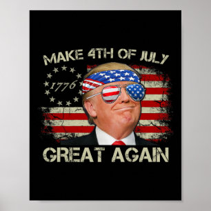 Poster Trump Torna 4 De Julho Grande Novamente 47º Presid