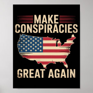 Poster Trump Torna As Conspirações Excelente Novamente 5
