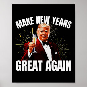 Poster Trump Torna Excelente De Ano Novo Novamente Felize