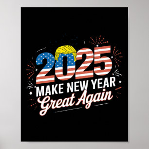 Poster Trump Torna Excelente De Ano Novo Novamente Felize