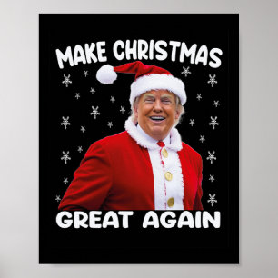 Poster Trump Torna Excelente de Natal Novamente Papais no