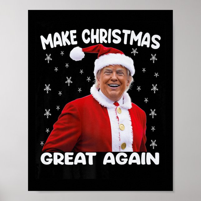 Poster Trump Torna Excelente de Natal Novamente Papais no (Frente)