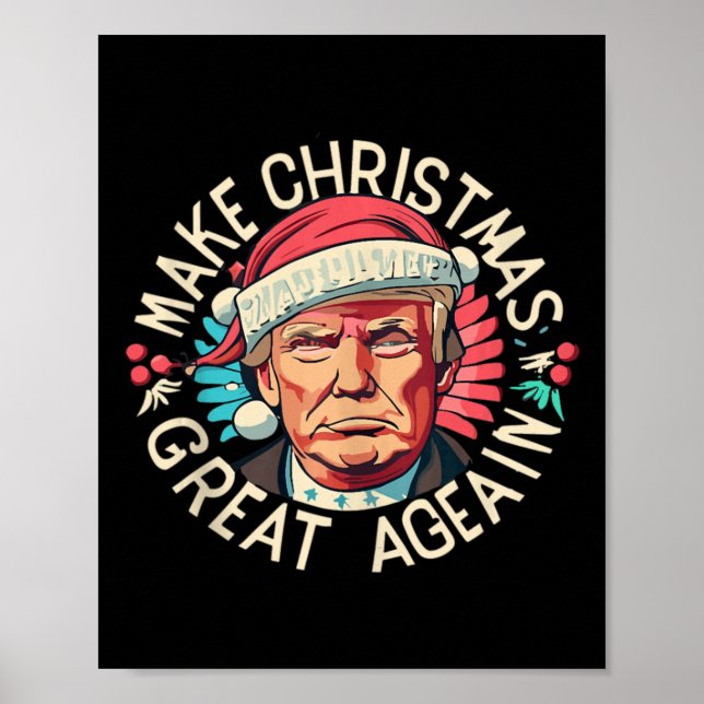 Poster Trump Torna Excelente de Natal Novamente Vencedor  (Frente)