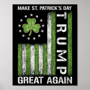 Poster Trump Torna Excelente do Dia de São Patrício Novam