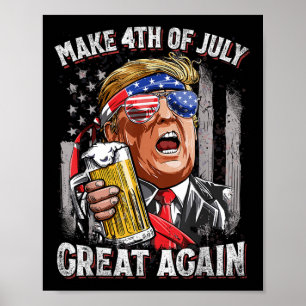 Poster Trump Torna O Excelente De 4 De Julho Novamente Be