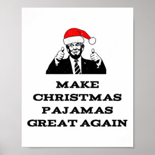 Poster Trump Torna o Excelente de pijama de Natal novamen