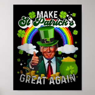 Poster Trump Torne O Excelente Do Dia de São Patrício Nov