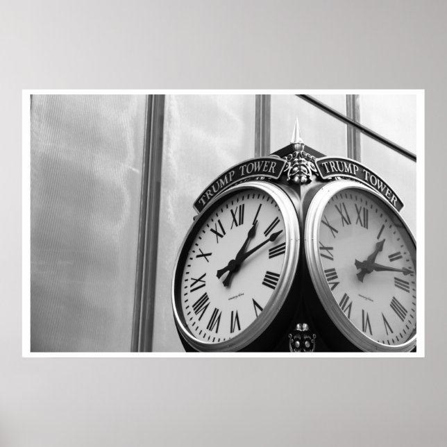 Pôster Trump Tower Clock - NYC (Frente)