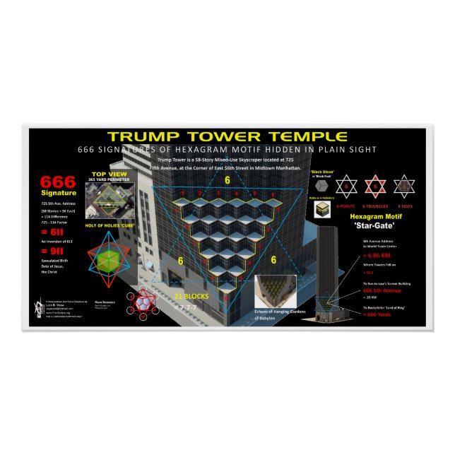 Pôster Trump Tower Hexagram (Frente)