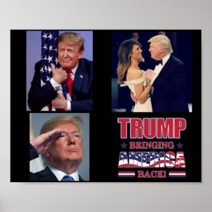 Poster Trump - Trazendo a América de volta