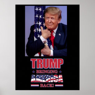 Poster Trump trazer a América de volta - Trump 2020