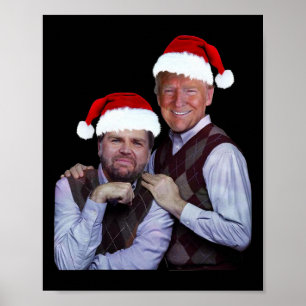 Poster Trump Vance 2024 Irmãos Papais noeis Engraçado Tru