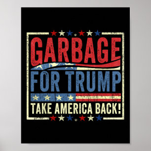 Poster Trump Vance 2025 Orgulhoso Por Ser Lixo Presidenci