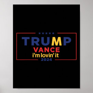 Poster Trump Vance Estou Adorando 2025 Citação Divertida