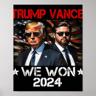 Poster Trump Vance Ganhamos o Dia da Inauguração 2025 47º