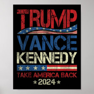Poster Trump Vance Kennedy Leva A América De Volta Às Ele