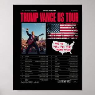Poster Trump Vance Us Tour